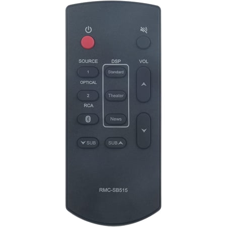 Infared Remote Control RMC-SB515 Replace for Insignia SOUNDBAR RMCSB515 NSSB515 RMC SB515 RMCSB515 RTRMCSB515 NS-SB515