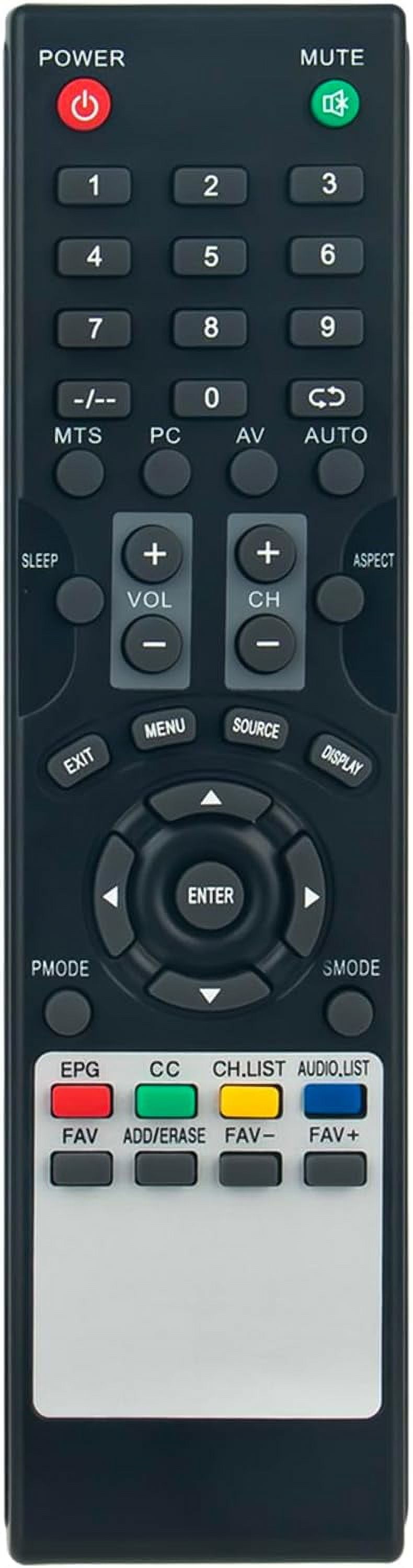 Infared Remote Control SC1331S for Supersonic SC1331 TV/Craig CLC504E