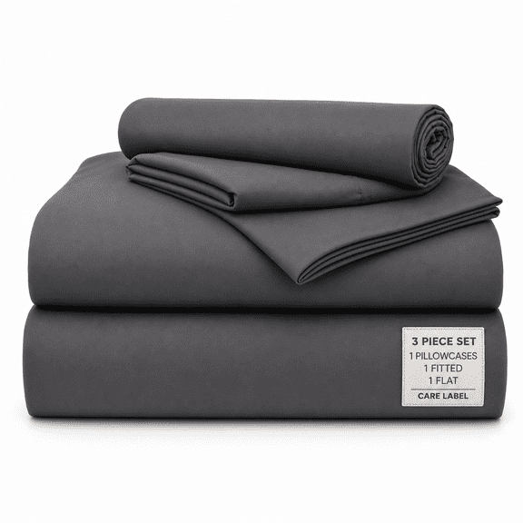 Infbed Sheets Set Temperature-regulating Fabric With Self-cleaning Technology For 3x Freshness Sleep Genuine Viscose Derived From (twinxl Darkgray)