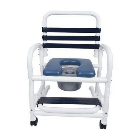 Infection Control Design DNE-122-3TWL-NC-SF 22 in. Deluxe New Era Infection Control Shower Chair, 3 in. Twin Size - 25 x 10 x 21 in.