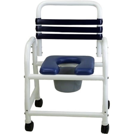 Infection Control Design DNE-122-3TWL-SF 22 in. Deluxe New Era Infection Control Shower Commode Chair, 3 in. Twin Size - 22 x 17 x 38.5 in.