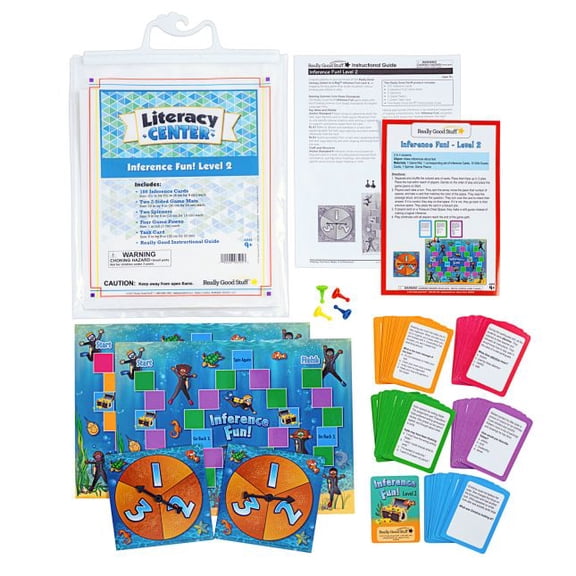 Inference Fun Level 2 Literacy Center - Use for Grades 4-5 - 1 literacy center
