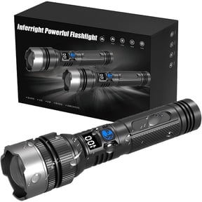 Inferright Flashlight, 2025 The Ultimate Survival Flashlight, LED Rechargeable Flashlights High Lumens, Adjustable Super Bright Flash Light with LCD Digital Display for Emergencies Camping