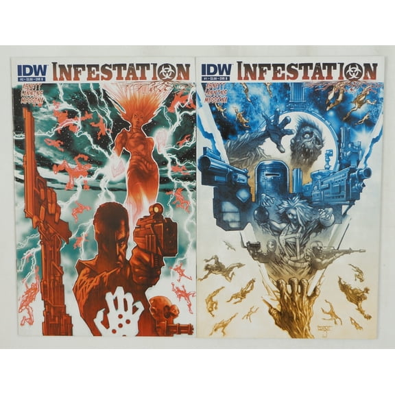 Infestation #1-2 VF/NM complete series Star Trek Ghostbusters Transformers GI Joe ; IDW (B)