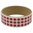 thumbnail image 1 of Infi-Touch 1/4 inch Round Semi-gloss premium paper stock with adhesive 1000 Sticker per Roll (Red), 1 of 1