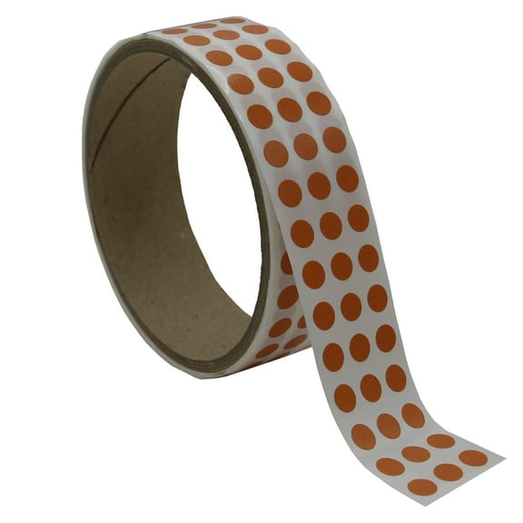 Infi-Touch 1/4 inch Round Semi-gloss premium paper stock with adhesive (Copper)