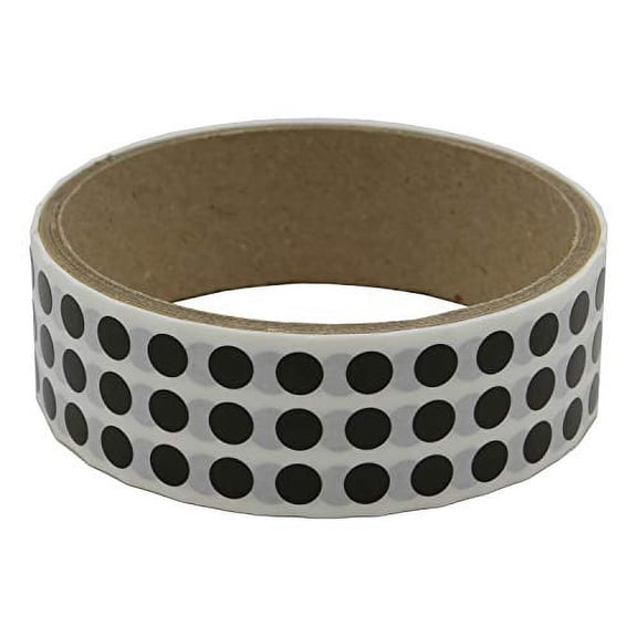 Infi-Touch 1/4 inch Round Semi-gloss premium paper stock with adhesive Roll (Black)