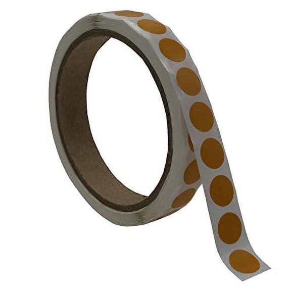 Infi-Touch Labels 1/2 inch Round Permanent Color-Code Dot Stickers, 1000 Sticker per Roll (Goldenrod)