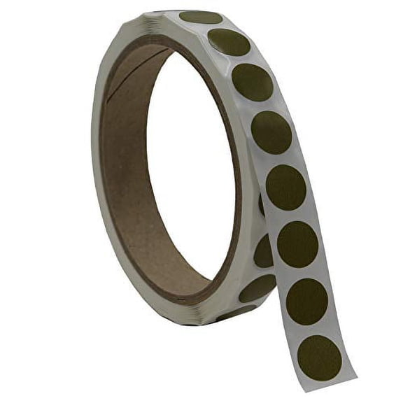 Infi-Touch Labels 1/2 inch Round Permanent Color-Code Dot Stickers, 1000 Sticker per Roll (Olive)