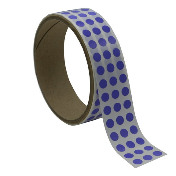 Infi-Touch Labels 1/4 inch Round Semi-gloss premium paper stock with adhesive (Lavender)