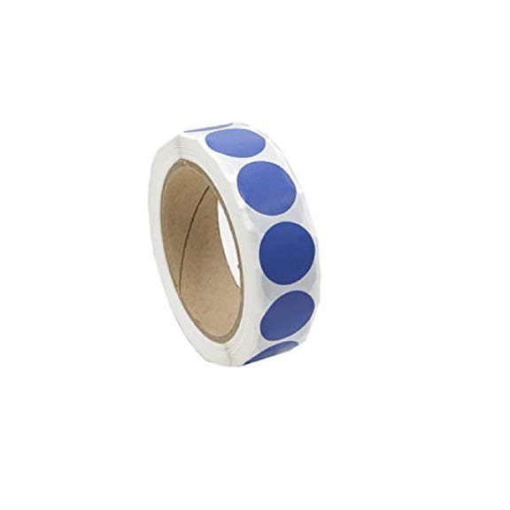 Infi-Touch Labels 1 Inch Round Permanent Color-Code Dot Stickers, 1000 Sticker per Roll (Dark Blue)