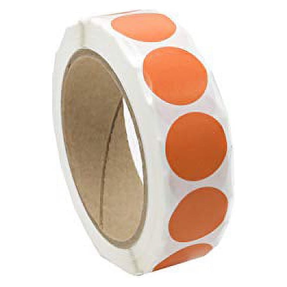 Infi-Touch Labels 1 inch Round Permanent Color-Code Dot Stickers, 1000 Sticker per Roll (Copper)
