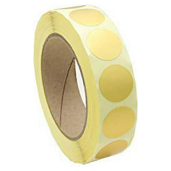Infi-Touch Labels 1 inch Round Permanent Color-Code Dot Stickers, 1000 Sticker per Roll (Metallic Bronze)
