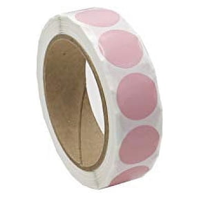 Infi-Touch Labels 1 inch Round Permanent Color-Code Dot Stickers, 1000 Sticker per Roll (Pink)