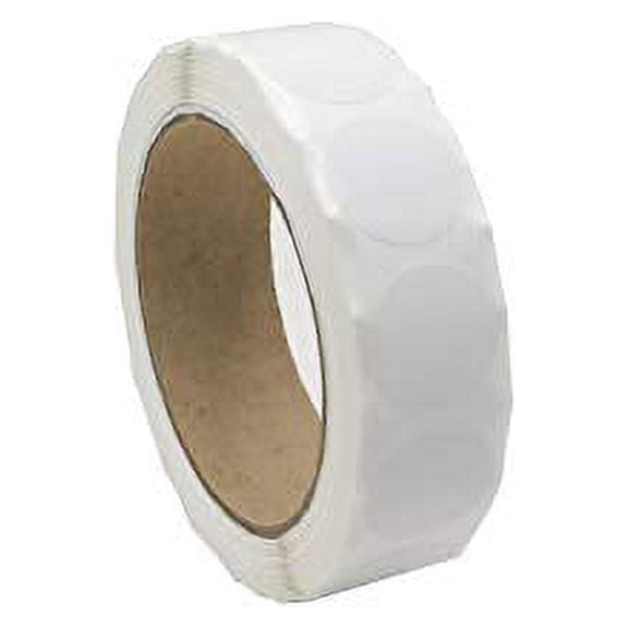 Infi-Touch Labels 1 inch Round Permanent Color-Code Dot Stickers, 1000 Sticker per Roll (White)