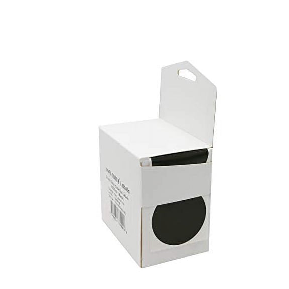 Infi-Touch Labels 2 inch Round Permanent Color-Code Dot Stickers, 500 Sticker per Roll (Black)