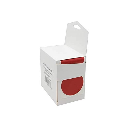 Infi-Touch Labels 2 inch Round Permanent Color-Code Dot Stickers, 500 Sticker per Roll (Red)