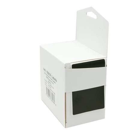 Infi-Touch Labels 2x3 inch Round Permanent Color-Code Dot Stickers, 250 per Dispenser Box (Black)