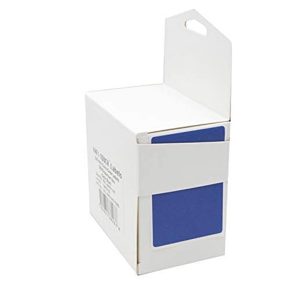 Infi-Touch Labels 2x3 inch Round Permanent Color-Code Dot Stickers, 250 per Dispenser Box (Dark Blue)