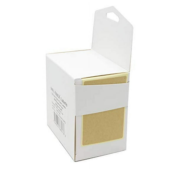 Infi-Touch Labels 2x3 inch Round Permanent Color-Code Dot Stickers, 250 per Dispenser Box (Kraft)