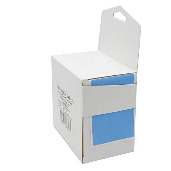 Infi-Touch Labels 2x3 inch Round Permanent Color-Code Dot Stickers, 250 per Dispenser Box (Light Blue)