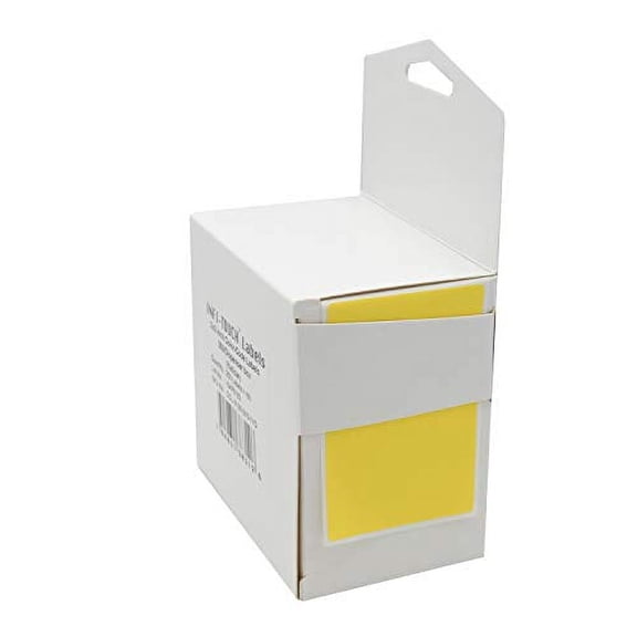 Infi-Touch Labels 2x3 inch Round Permanent Color-Code Dot Stickers, 250 per Dispenser Box (Yellow)