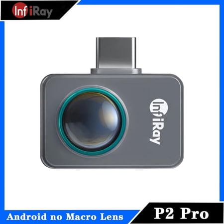 InfiRay P2 Pro Thermal Camera for iPhone iOS & Android USB Type C Thermographic Camera Infrared Vision Thermal Imager Without handle bracket (P2 Pro without macro lens)