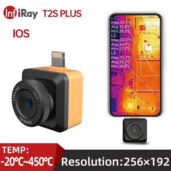 InfiRay T2S Plus Infrared Thermal Imaging Camera Industrial Circuit Board Floor Detection Thermal Imager for Phone