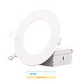 thumbnail image 1 of INFIBRITE 4 Inch 2700K Soft White 9W 750LM Thin LED Ceiling Light Kit, Dimmable, Wet Rated, 1 of 11
