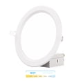 thumbnail image 1 of Infibrite 6 Inch Ultra-Thin Recessed LED Downlight, 12W 1,050LM, 5CCT Selectable, White Trim, Baffle Trim, Wet Rated, Triac Dimmable, ETL, FCC, Energy Star, (24 Pack), 1 of 4