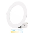 thumbnail image 1 of Infibrite 6 Inch Ultra-Thin Recessed LED Downlight, 12W 1,050LM, 5CCT Selectable, White Trim, Wet Rated, Triac Dimmable, ETL, FCC, Energy Star, 1 of 4