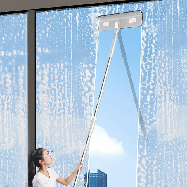 Infidev 3in1 Window Squeegee Cleaner, 56 Glass Cleaning Tool for