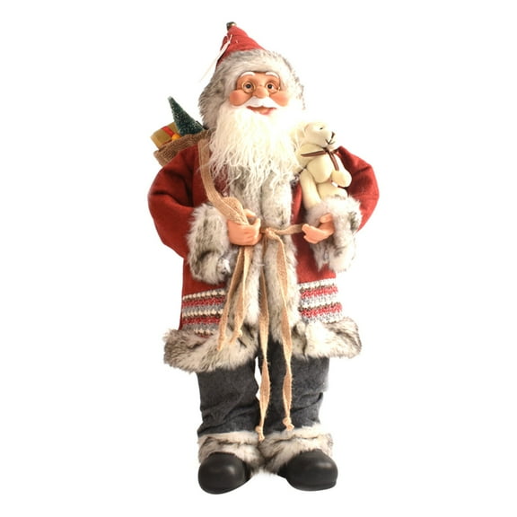 Infidev 45cm Santa Claus Doll, Christmas Decoration, Festive Holiday Gift for Home, Office, Cloth + Plastic, 1PC