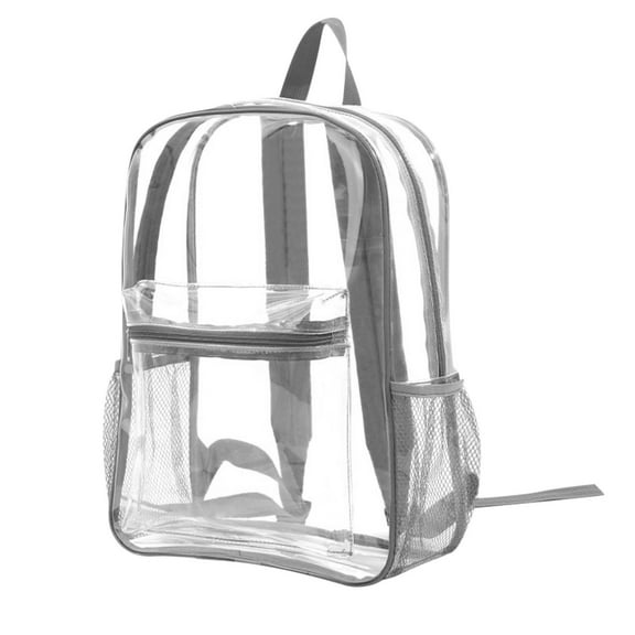 Infidev Approved Stadium Clear Mini Backpack with Multi Pockets, Ideal for Sports Events, Concerts and Beach, Sturdy Vinyl Constructi
