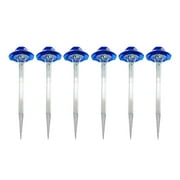 Infidev Blue Solar Outdoor Lights, Multicolor Flashing LED Garden Lights for Walkway, Patio, IP67 Waterproof, 6-12 Hours Working Time