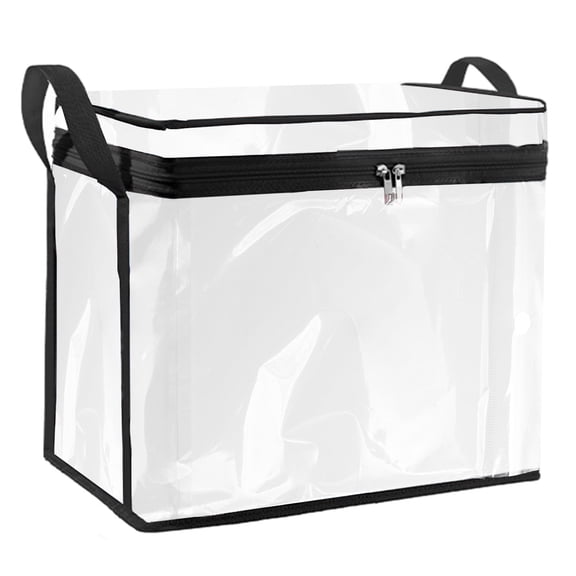 Infidev Comic Book Storage Box-Foldable PVC Transparent Comic Storage Bag with Handles for Boys, Girls-Perfect for Comic Books, DVDs, Single Issues, Graphic Novels-Clear Display Window