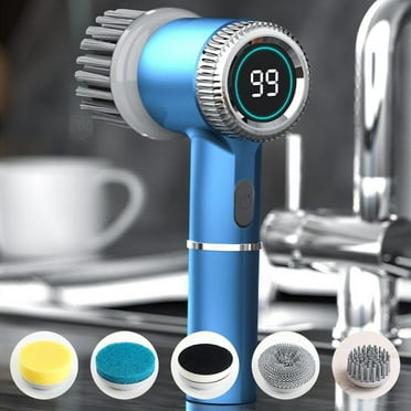 Infidev Electric Multi-Purpose Cleaning Brush with Multiple Brush Heads for Easy Kitchen and Bathroom Cleaning Clearance