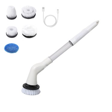 VEAVON Electric Spin Scrubber - 360 Power, Cordless, Long Handle, 8 ...