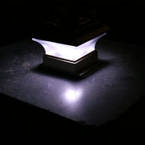 Infidev Gold Solar Post Lights Outdoor, Fence Cap Light for Posts, Patio Garden Decoration Lighting, Solar Powered and Light-Controlled