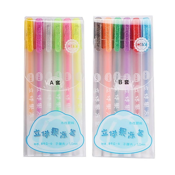 Infidev Ink Gel Pens- 0.6mm Tip, 5ml Colors for Schooland Art, Smooth Writing, No Bleed, Opaqueand Reflective Sheen, Perfect for Notes, Cards, Drawing on White/Black Paper