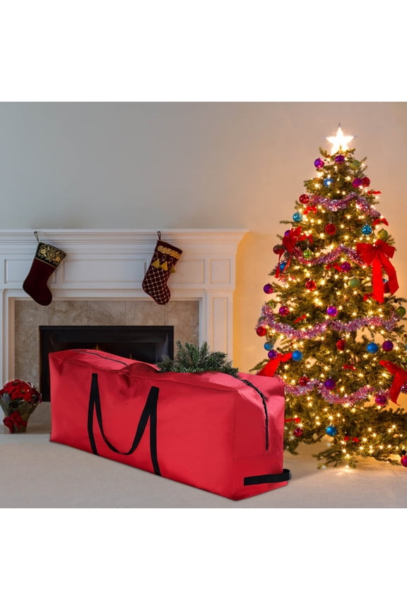 Large-Capacity Christmas Tree Storage Bag with Double Zipper, Protects Artificial Trees for Easy Holiday Organization and Storage,Nightmare Before Christmas Gifts