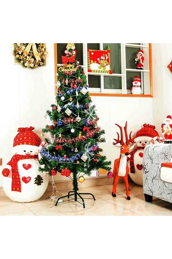 Sturdy Christmas Tree Stand for Artificial Trees Up to 6 Feet, Heavy-Duty Steel Construction with Easy Setup and Compact Storage,Nightmare Before Christmas Decorations