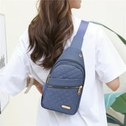 Infidev Waterproof Polyester Crossbody Bag with Adjustable Strap, Multiple Pockets and Elegant Black Design, Perfect for Everyday Use and Gifts