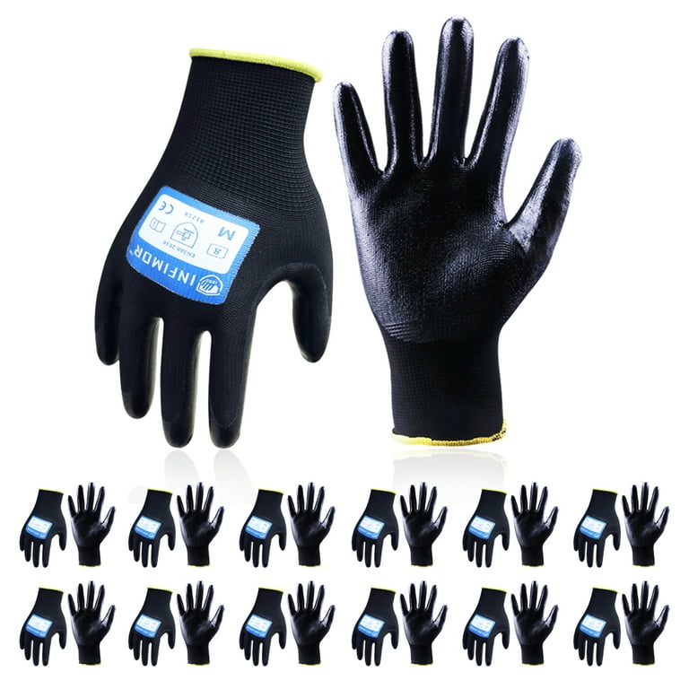 Large Winter Nitrile Grip Gloves with Insulated Shell (3-Pack)