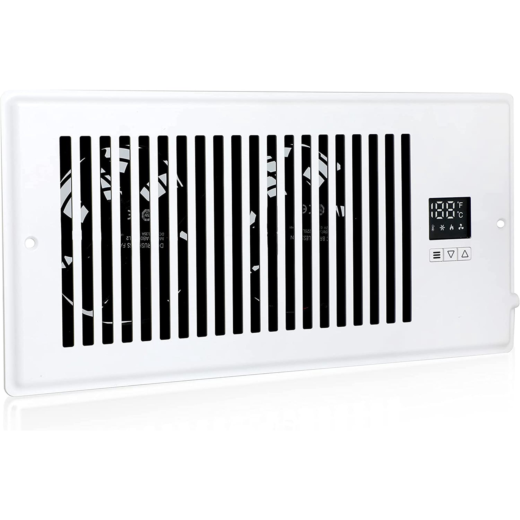 InfiniPower Quiet Register Booster Fan with Thermostat Control,Heating  Cooling AC Vent - Walmart.com