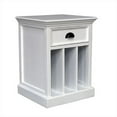 thumbnail image 1 of Infinita Halifax White Mahogany Nightstand- 1 Drawer, 1 of 2