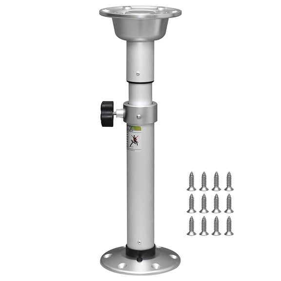 Infinite Adjustable RV Table Leg Pedestal (19.68 to 28.26 Inch), Heavy Duty Aluminum Telescoping Stand for Marine Boat, Pontoon, Travel Trailer & Camper Van Interior