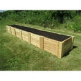 Infinite Cedar Deep Root Cedar Raised Garden Bed, 2 ft. x 12 ft. x 16.5