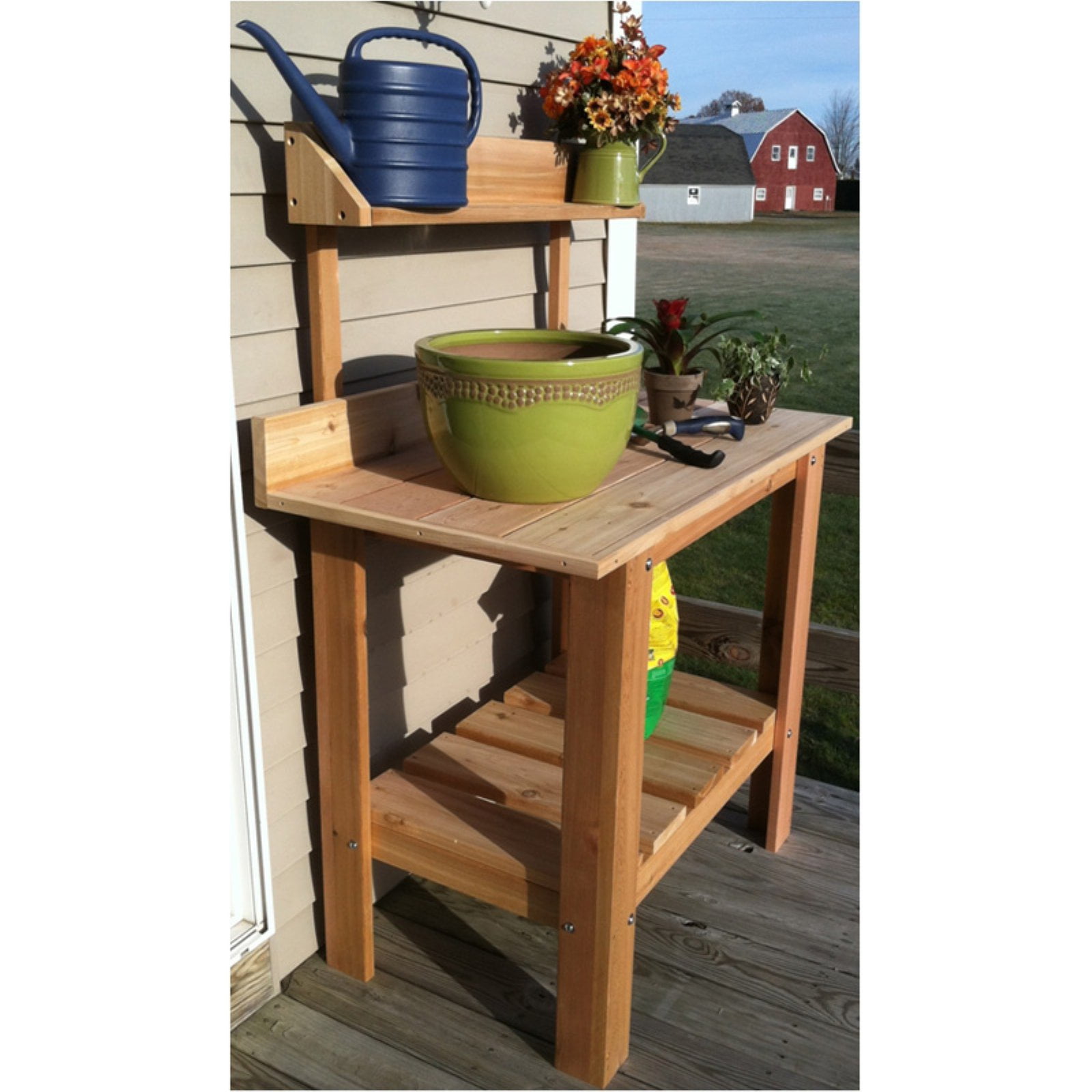 Infinite Cedar Premium Potting Table - Walmart.com