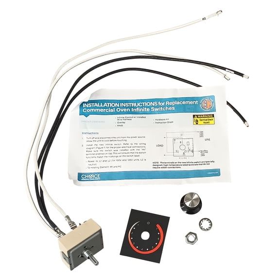 Infinite Control Switch Kit, 120V, fits Hatco Commercial Oven, R02.19.018.00